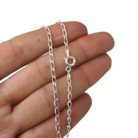 Cadena 45cm Bilbao en Plata de Ley 925mls