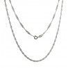 Cadena 45cm Singapur en Plata de Ley 925mls