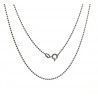 Cadena 45cm Militar en Plata de Ley 925mls