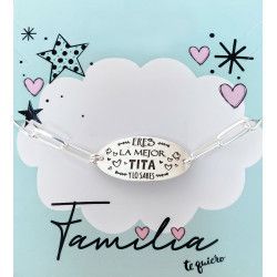 Pulsera de Tita con Mensaje en Plata de Ley 925mls