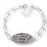 Pulsera de Tita con Mensaje en Plata de Ley 925mls