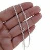 Cadena 45cm Forzada en Plata de Ley 925mls