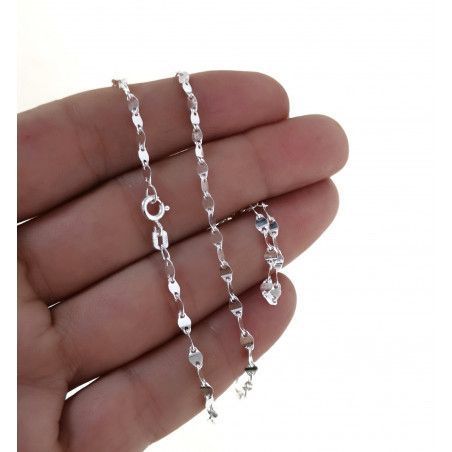 Cadena 40cm Lumina en Plata de Ley 925mls