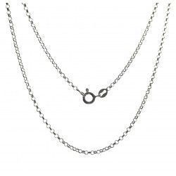 Cadena 40cm Rolo en Plata de Ley 925mls