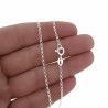 Cadena 40cm Rolo en Plata de Ley 925mls