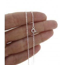 Cadena 40cm Forzada en Plata de Ley 925mls