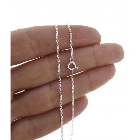 Cadena 40cm Forzada en Plata de Ley 925mls