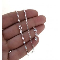 Cadena 45cm Lumina en Plata de Ley 925mls