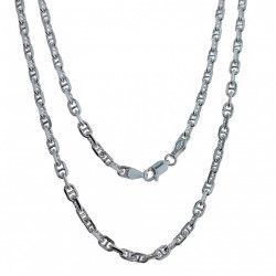 Cadena 50cm Forzada Marina en Plata de Ley 925mls