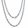 Cadena 50cm Forzada Marina en Plata de Ley 925mls