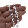 Cadena 60cm Calabrote en Plata de Ley 925mls