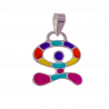 Colgante Indalo Bailón Multicolor Esmaltado en Plata de Ley 925mls