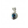 Colgante Ojo Turco con Greca en Plata de Ley 925mls
