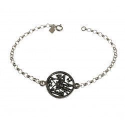 Pulsera Tetragramatón en Plata de Ley 925mls