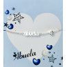 Pulsera de Abuela con Circonita en Corazón en Plata de Ley 925mls