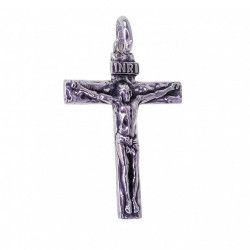 Colgante Cruz con Cristo en Plata de Ley 925mls