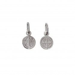 Colgante Medalla de San Benito Protector en Plata de Ley 925mls