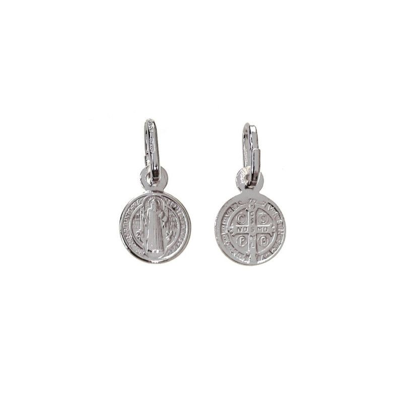 Colgante Medalla de San Benito Protector en Plata de Ley 925mls