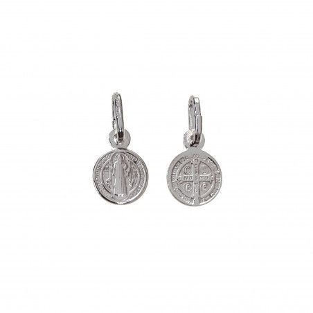 Colgante Medalla de San Benito Protector en Plata de Ley 925mls