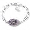 Pulsera de Hermana con Mensaje en Plata de Ley 925mls