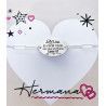 Pulsera de Hermana con Mensaje en Plata de Ley 925mls