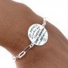Pulsera de Amigas con Mensaje en Plata de Ley 925mls