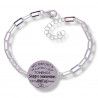 Pulsera de Amigas con Mensaje en Plata de Ley 925mls
