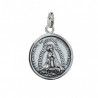 Colgante Medalla Virgen de la Soledad en Plata de Ley 925mls