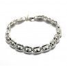 Pulsera Calabrote Mediano en Plata de Ley 925mls