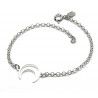 Pulsera de Luna Invertida Calada en Plata de Ley 925mls
