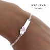 Esclava Infantil de Corazón en Plata de Ley 925mls