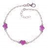 Pulsera Infantil de Corazones en Plata de Ley 925mls