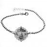 Pulsera Virgen del Rocío con la Ermita en Plata de Ley 925mls