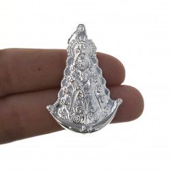 Colgante de la Virgen del Rocío Grande en Plata de Ley 925mls