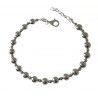 Pulsera de Bolas Alternada 1+1 en Plata de Ley 925mls