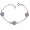 Pulsera de San Benito Doble Cara en Plata de Ley 925mls