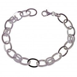Pulsera Asas Dobles Talladas Huecas en Plata de Ley 925mls