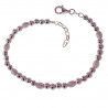 Pulsera de Bolas Alternadas Caladas y Lisas en Plata de Ley 925mls