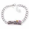 Pulsera de Hermana Corazones con Mensaje en Plata de Ley 925mls