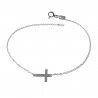 Pulsera Cruz en Plata de Ley 925mls