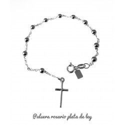 Pulsera Rosario en Plata de Ley 925mls