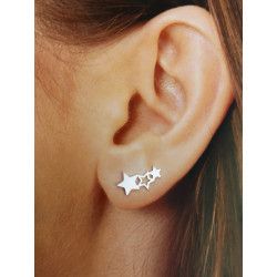 Trepador Estrella Triple en Plata de Ley 925mls