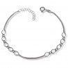 Pulsera con Cadena Coreana combinada con Eslabones en Plata de Ley 925