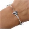 Pulsera Triqueta Triple en Plata de Ley 925