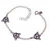 Pulsera Triqueta Triple en Plata de Ley 925