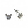 Pendiente de Mickey con Circonita en Plata de Ley 925mls