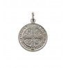 Colgante Medalla de San Benito Protector en Plata de Ley 925mls