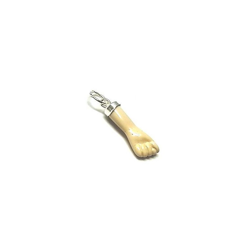 Colgante Amuleto Higa Color en Plata de Ley 925mls