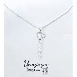 Gargantilla con Nombre Personalizado Vertical en Plata de Ley 925mls