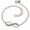 Pulsera Infinito con Nombres Personalizados en Plata de Ley 925mls
